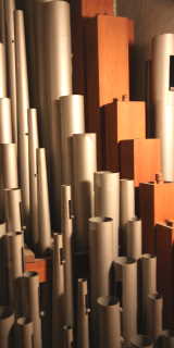 Detail orgelpijpen Klais-orgel Detail orgelpijpen Klais-orgel